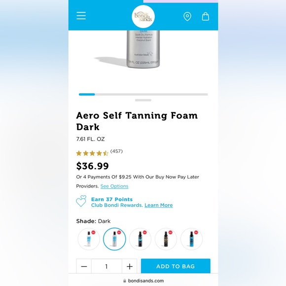 4x Bondi Sands 225ml Aero Self Tanning Foam Dark Tan Coconut Scent - Picture 3 of 3